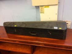 Violin in coffin case