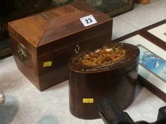 Two 19th century tea caddies