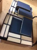 17 boxes of legal books (2 on view remainder in storage)