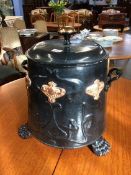 An Art Nouveau coal bucket