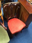 A single Edwardian chair