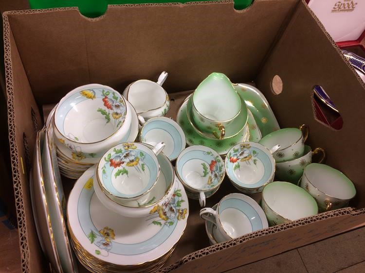 Aynsley tea set and one other