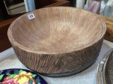 A large circular bowl