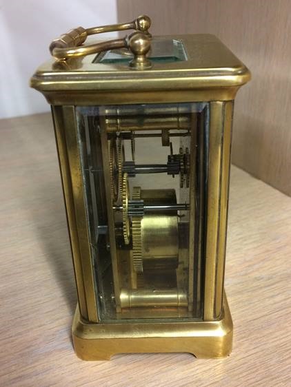 A brass carriage clock - Image 3 of 3