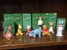 A set of eight Beswick 'Winnie The Pooh' figures, boxed