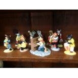 A set of ten Beswick 'Cat Band' figures