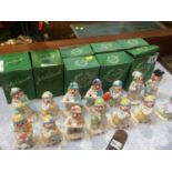 Fourteen Beswick Clown figures