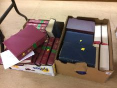 8 boxes of legal books (2 on view remainder in storage)