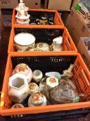 3 boxes of assorted including Pallissy china etc.