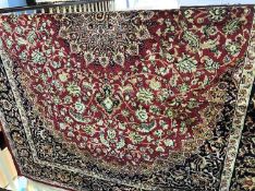 A modern Kashan rug, 190 x 140cm