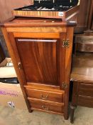 Mahogany singe door cabinet