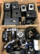 Quantity of cameras in two boxes