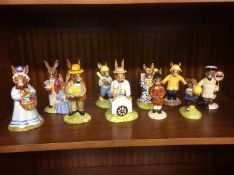 Ten various Royal Doulton 'Bunnykins' (boxed)