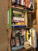 Four boxes of books