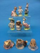 Nine Beswick Beatrix Potter figures (boxed)