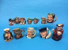 Twelve various Royal Doulton character jugs