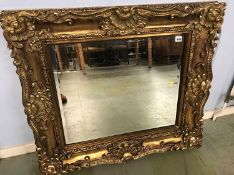 Gilt mirror, 85cm wide