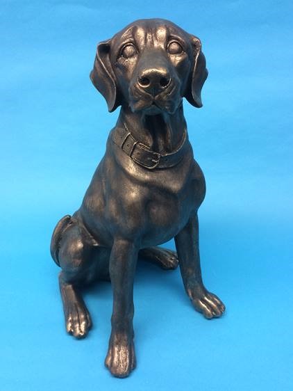 Model of a seated dog - Image 2 of 2