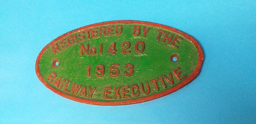 A 'North British Locomotive Company Ltd Glasgow' name plate, 1952 no. 26689 and another ' - Image 2 of 3