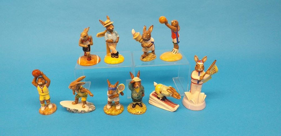 Ten Royal Doulton 'Bunnykins' sporting figures - Image 2 of 2