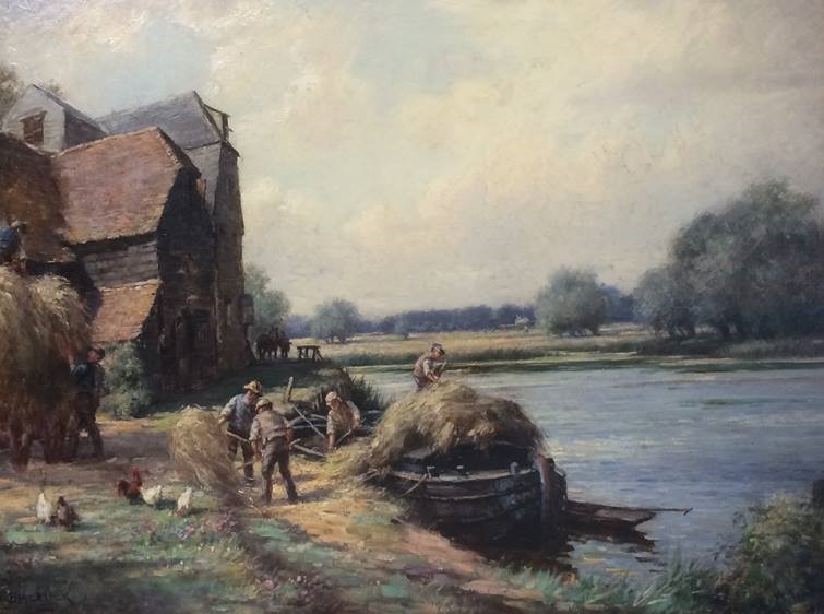 Oil on canvas, 'Hay Time', William Kay Blacklock, 85 x 69cm - Image 2 of 5