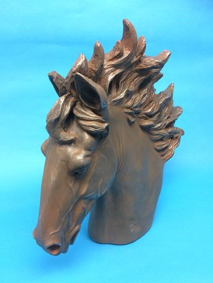 A bust of a Stallions head - Image 2 of 2