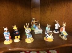 Ten various Royal Doulton 'Bunnykins' figures (boxed)