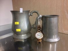 Tankards and a Michael Kors watch