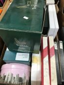 Two boxes of assorted including collectors plates etc.
