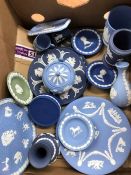 Two boxes of Wedgwood Jasper ware