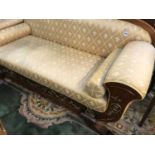 A Continental Egyptian style settee