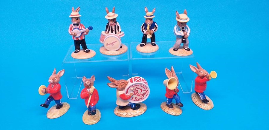 A set of nine Royal Doulton 'Oompah band' figures