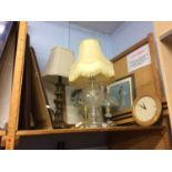 Table lamps etc.