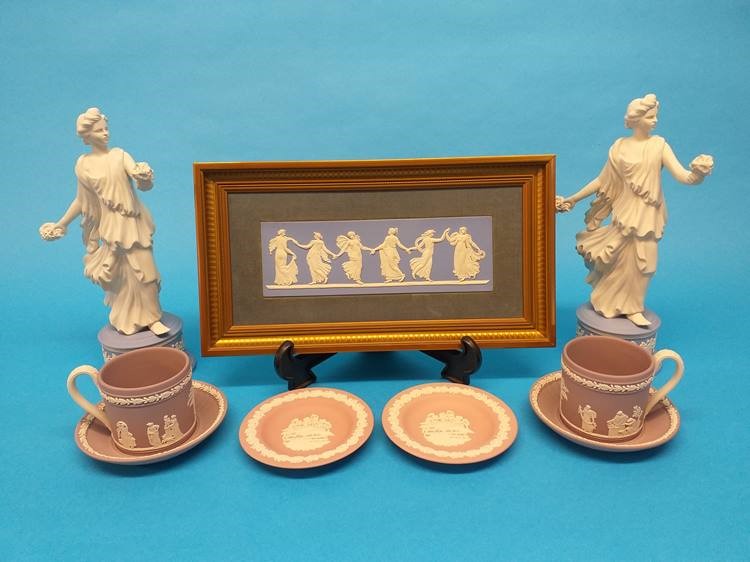 Two Wedgwood Dancing Hours figures, a Dancing Hours plaque etc. - Image 2 of 2