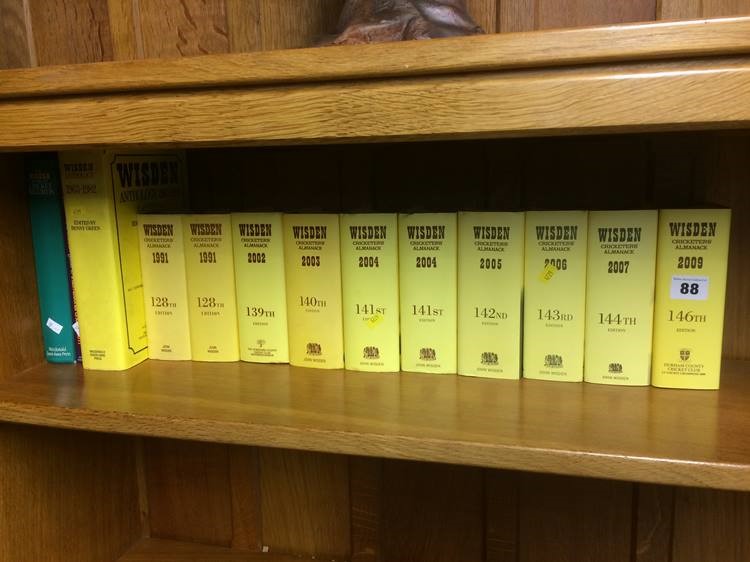 Quantity of Wisden Cricketers' Almanacks