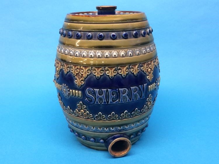 A Doulton Lambeth stoneware 'Sherry' barrel - Image 2 of 9