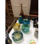 Collection of Mdina style studio glass