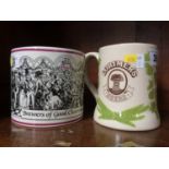 Wade Vaux frog tankard and one other