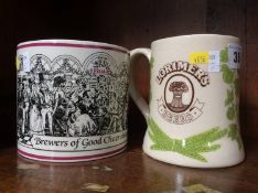 Wade Vaux frog tankard and one other