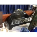 A 'Hudson's Soap' dog bowl