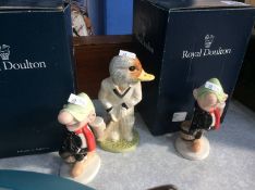 Three Royal Doulton figures