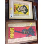 Framed Joker and Batman cards