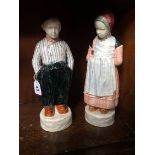 Pair of Dutch figures