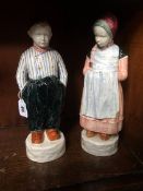 Pair of Dutch figures