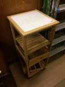 Tiled kitchen trolley