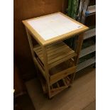 Tiled kitchen trolley