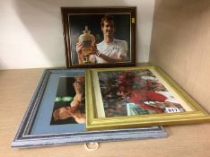 Autographs; Andy Murray, David Beckham and Eric Cantona and Connor McGregor