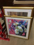 Two gilt framed prints