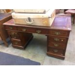 Edwardian pedestal desk