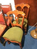 Pair of Edwardian chairs